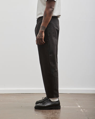 7115 Unisex Cotton Elastic Pull-Up Trouser, Black