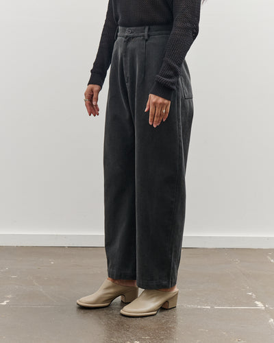 7115 Sand-Washed Curve Legged Trouser, Washed Black