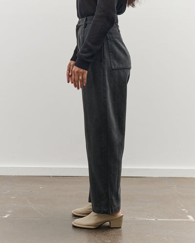 7115 Sand-Washed Curve Legged Trouser, Washed Black