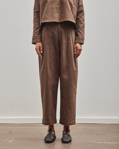 7115 Signature Pleated Trouser, Brown