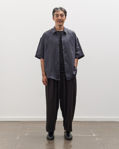 7115 by Szeki Unisex Elastic Panel Barrel Trouser, Black