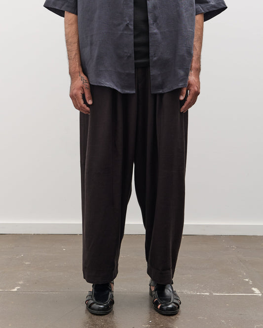 7115 by Szeki Unisex Elastic Panel Barrel Trouser, Black