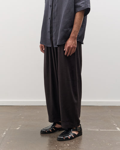 7115 by Szeki Unisex Elastic Panel Barrel Trouser, Black