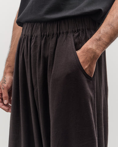 7115 by Szeki Unisex Elastic Panel Barrel Trouser, Black