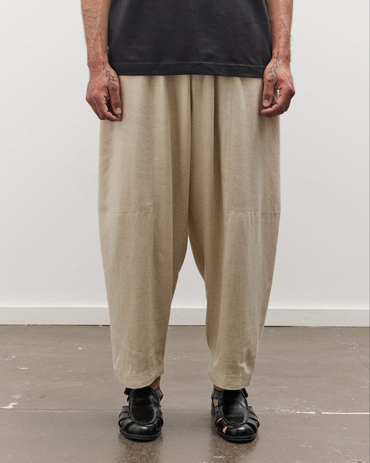 7115 by Szeki Unisex Elastic Panel Barrel Trouser, Oatmeal