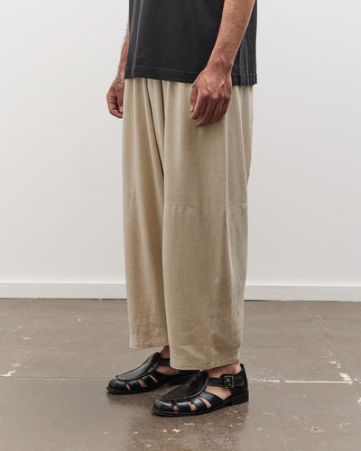 7115 by Szeki Unisex Elastic Panel Barrel Trouser, Oatmeal