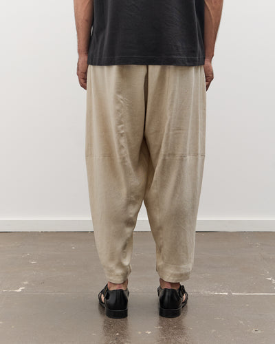 7115 by Szeki Unisex Elastic Panel Barrel Trouser, Oatmeal