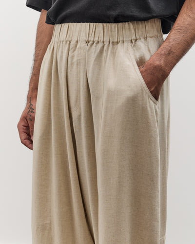 7115 by Szeki Unisex Elastic Panel Barrel Trouser, Oatmeal