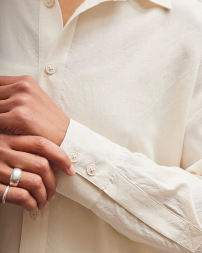 7115 by Szeki Signature Dolman Shirt, Antique White