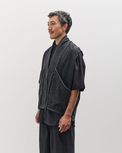 7115 by Szeki Unisex Sumo Vest, Faded Black
