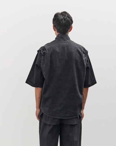 7115 by Szeki Unisex Sumo Vest, Faded Black
