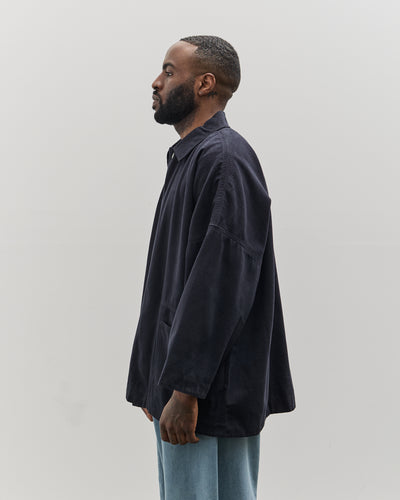 7115 by Szeki Unisex Pockets Short Coat, Navy