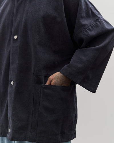 7115 by Szeki Unisex Pockets Short Coat, Navy