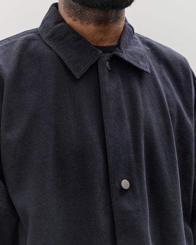 7115 by Szeki Unisex Pockets Short Coat, Navy