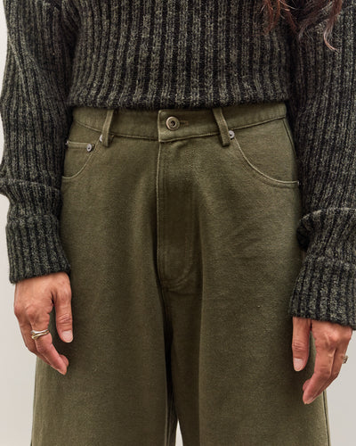 7115 by Szeki Curved Legged Work Trouser, Washed Olive