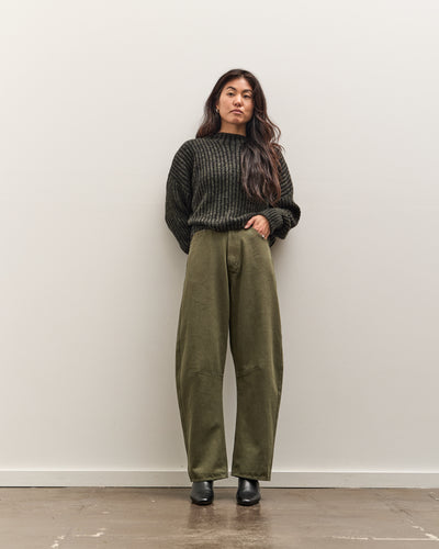 7115 by Szeki Curved Legged Work Trouser, Washed Olive