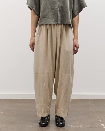 7115 by Szeki Elastic Panel Barrel Trouser, Oatmeal