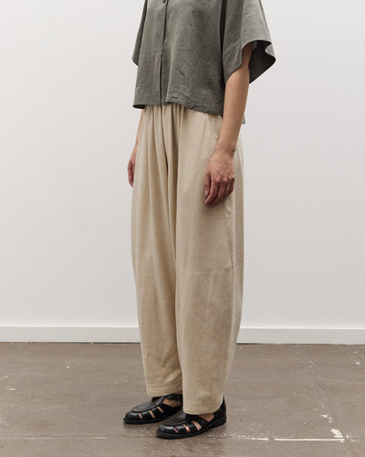 7115 by Szeki Elastic Panel Barrel Trouser, Oatmeal