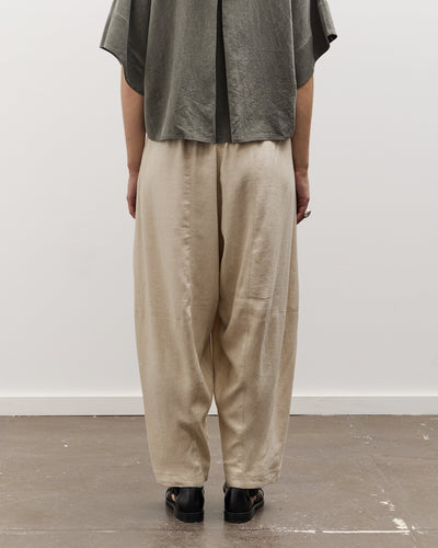 7115 by Szeki Elastic Panel Barrel Trouser, Oatmeal