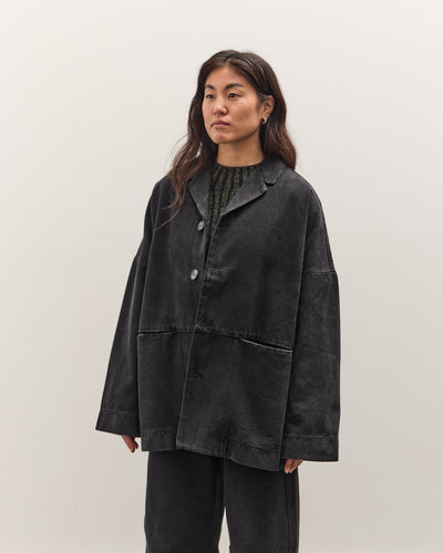 7115 by Szeki Oversized Blazer, Washed Black