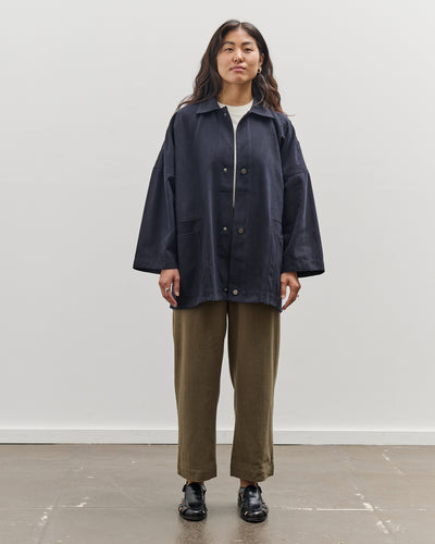 7115 by Szeki Pockets Short Coat, Navy