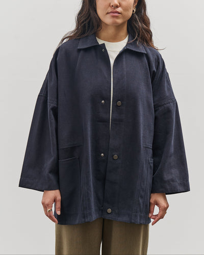7115 by Szeki Pockets Short Coat, Navy
