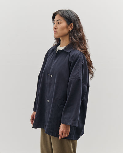 7115 by Szeki Pockets Short Coat, Navy