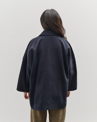 7115 by Szeki Pockets Short Coat, Navy
