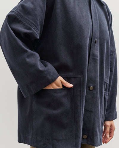 7115 by Szeki Pockets Short Coat, Navy