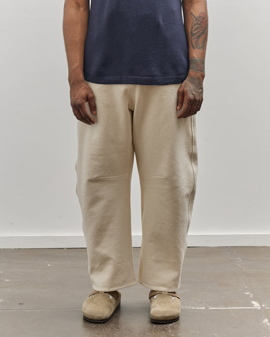 7115 by Szeki Unisex Relaxed Curved Leg Trouser, Off-White