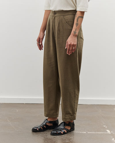 7115 by Szeki Signature Curved Leg Trouser, Olive