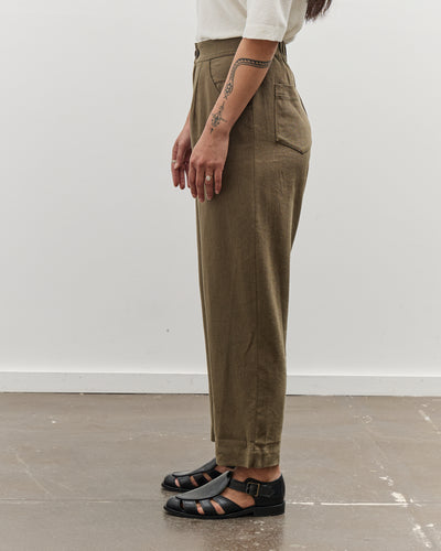 7115 by Szeki Signature Curved Leg Trouser, Olive