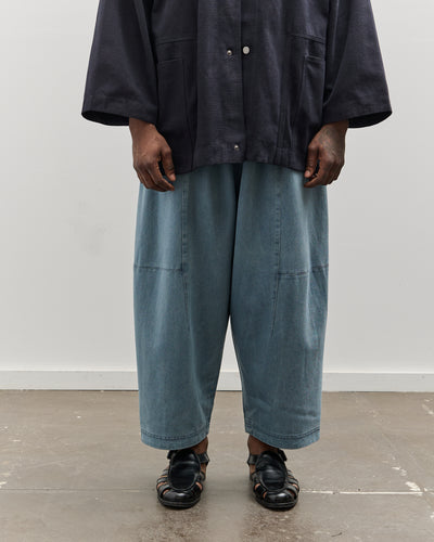 7115 by Szeki Unisex Elastic Panel Barrell Trouser, Faded Blue