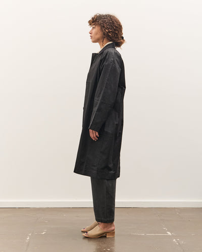 7115 by Szeki Signature Duster Coat, Black