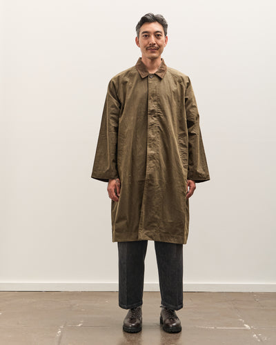 7115 by Szeki Signature Duster Coat Unisex, Olive Brown