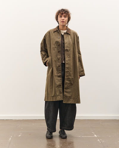7115 by Szeki Signature Duster Coat, Olive Brown