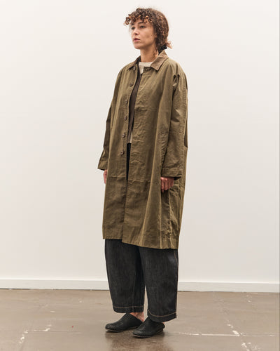 7115 by Szeki Signature Duster Coat, Olive Brown