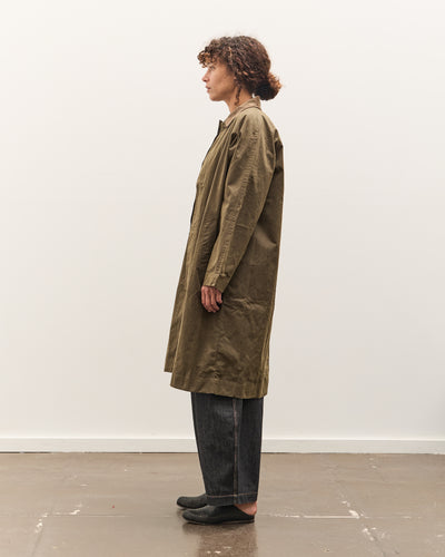 7115 by Szeki Signature Duster Coat, Olive Brown