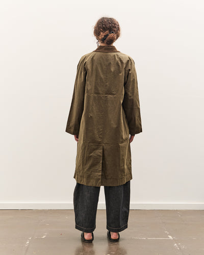 7115 by Szeki Signature Duster Coat, Olive Brown