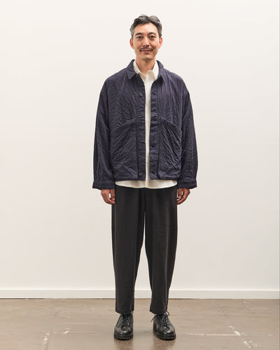 7115 by Szeki Signature Panel Pockets Shirt Jacket Unisex, Navy
