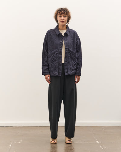 7115 by Szeki Signature Panel Pockets Shirt Jacket, Navy