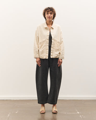 7115 by Szeki Signature Panel Pockets Shirt Jacket, Bone
