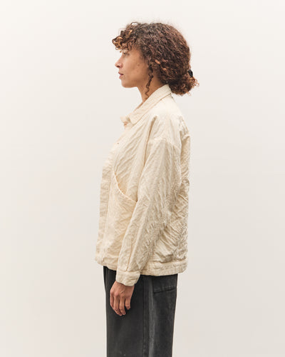 7115 by Szeki Signature Panel Pockets Shirt Jacket, Bone