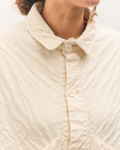 7115 by Szeki Signature Panel Pockets Shirt Jacket, Bone