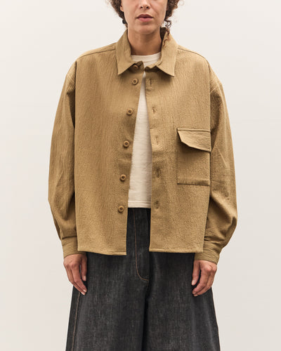 7115 by Szeki Textured Flat Hem Shirt, Kelp