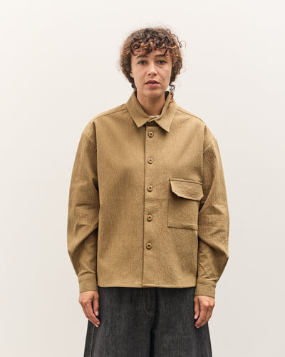 7115 by Szeki Textured Flat Hem Shirt, Kelp