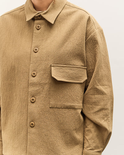 7115 by Szeki Textured Flat Hem Shirt, Kelp