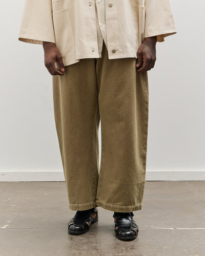 7115 Unisex Sand-Washed Curve Legged Trouser, Washed Walnut