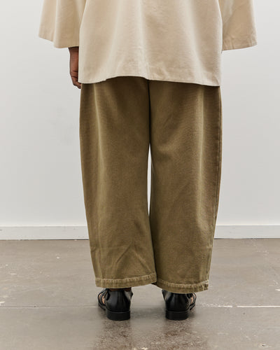 7115 Unisex Sand-Washed Curve Legged Trouser, Washed Walnut