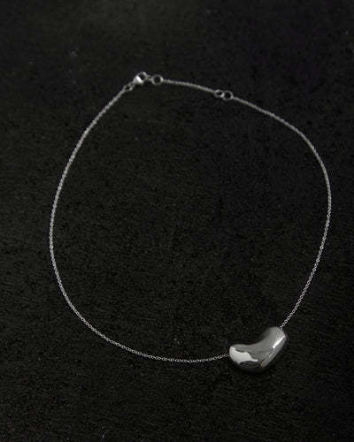 Agmes Small Sculpted Heart Pendant, Sterling Silver